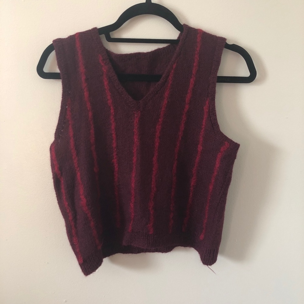 Hand knit tank top
